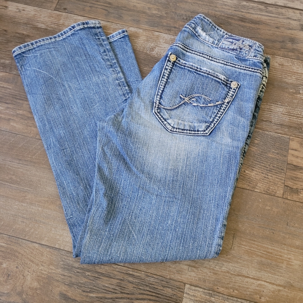 Nfs Sliver Jeans Suki Capri Light Wash, Size 27
